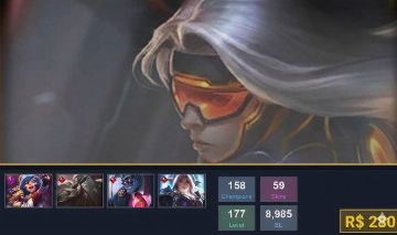 CONTA LOL LVL 177 | NEO PAX SIVIR + 59 SKINS (10 LENDÁRIAS+) | 158 CAMPEÕES