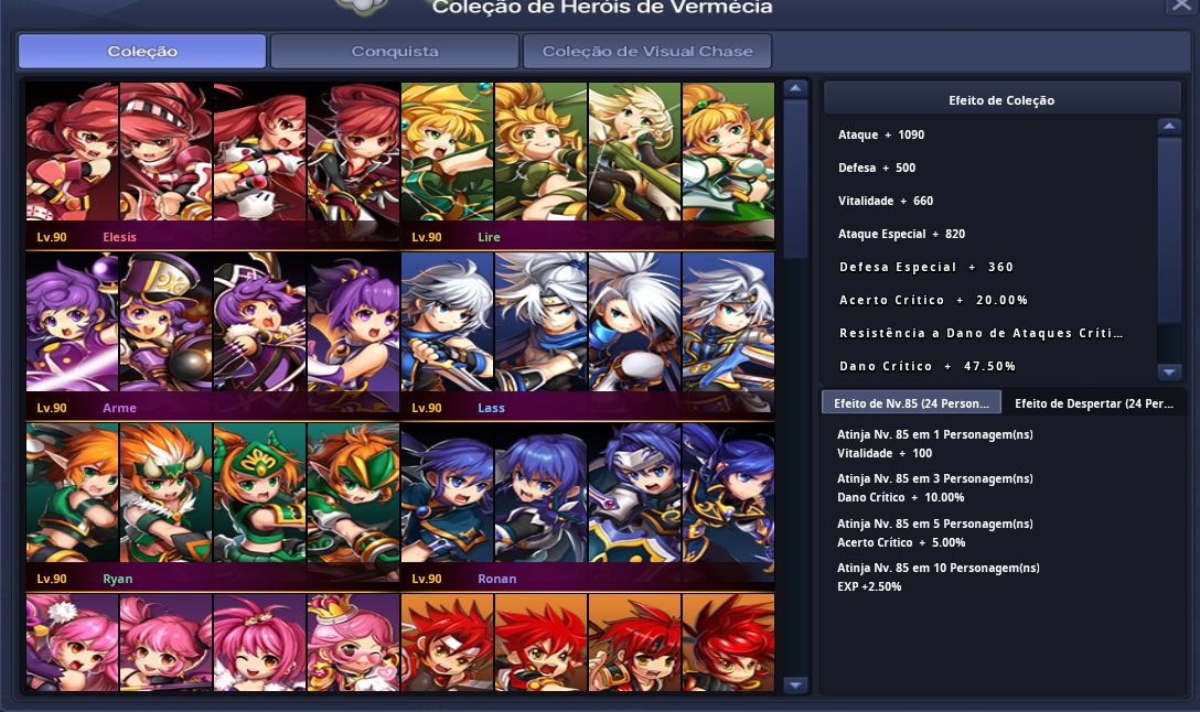 GRAND CHASE CLASSIC FULL 90 + DESPERTAR 24 CHAR