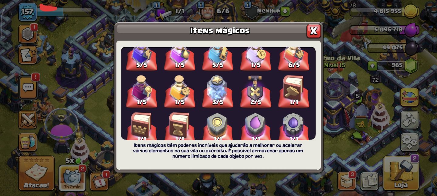 Conta CV. nível 15