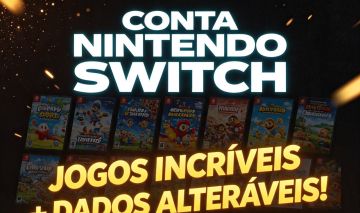 CONTA NINTENDO SWITCH JOGOS INCRÍVEIS + DADOS ALTERÁVEIS!