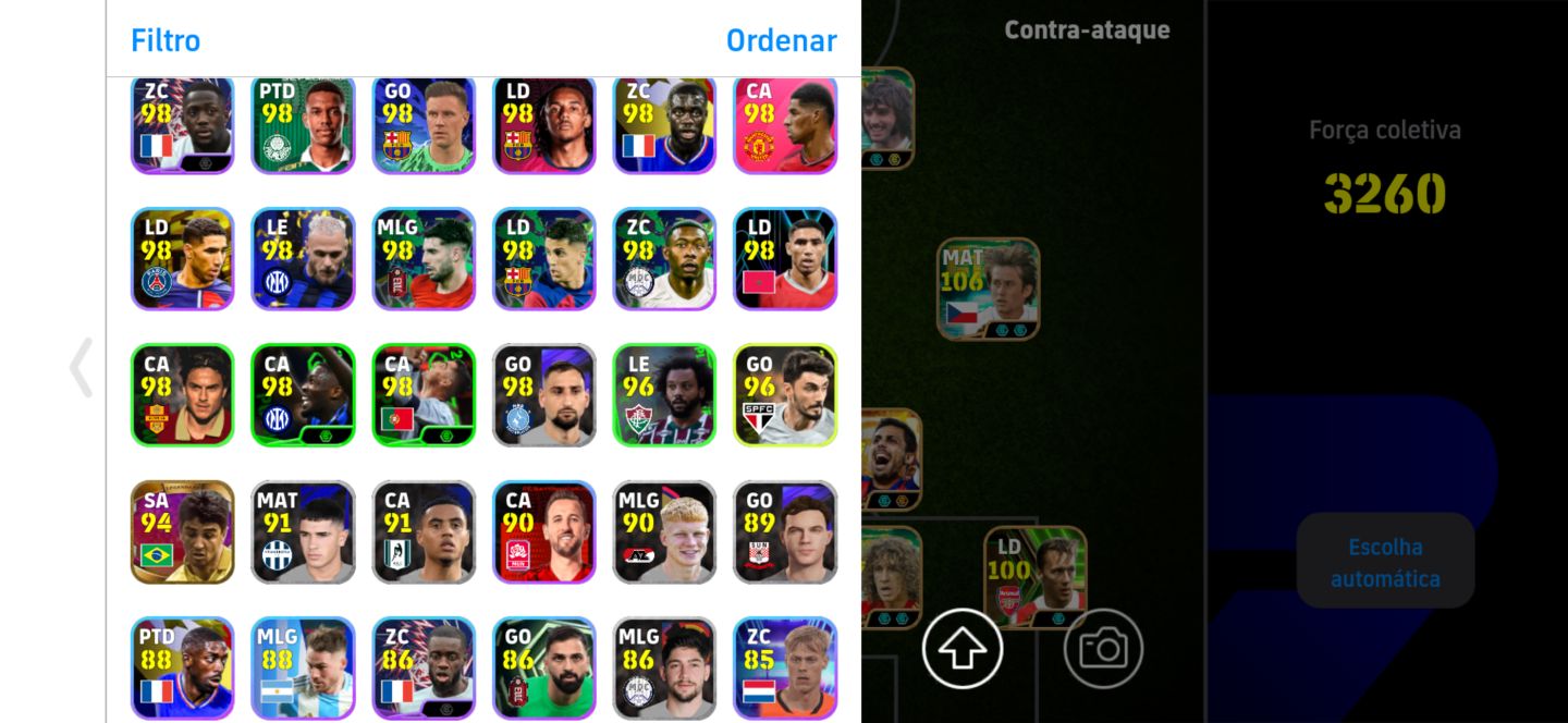 Conta efootball mobile top com uns metas