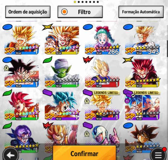 Dragon ball legends, Legend Freeza, Ultra G. Freeza com time formado PvP
