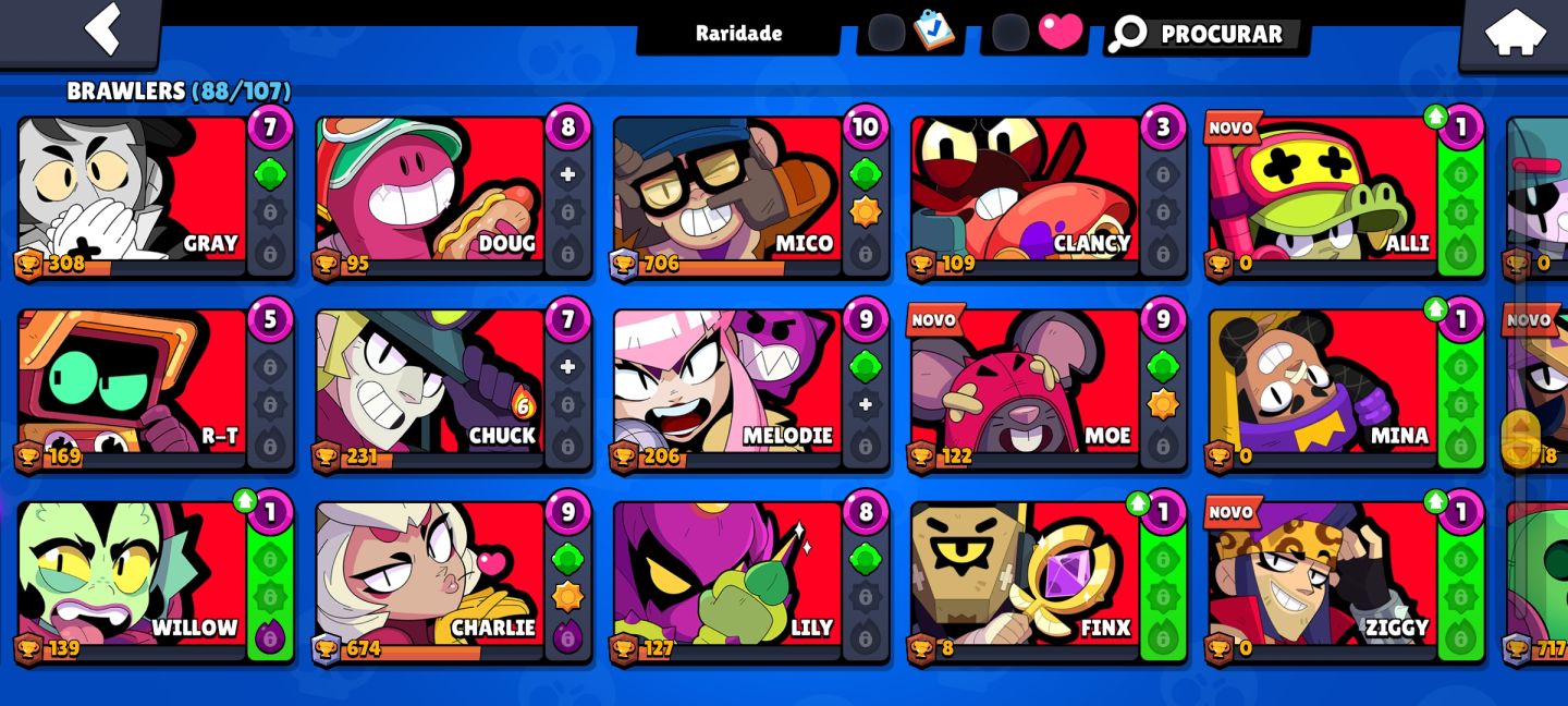 CONTA BRAWL STARS MUITO UPADA