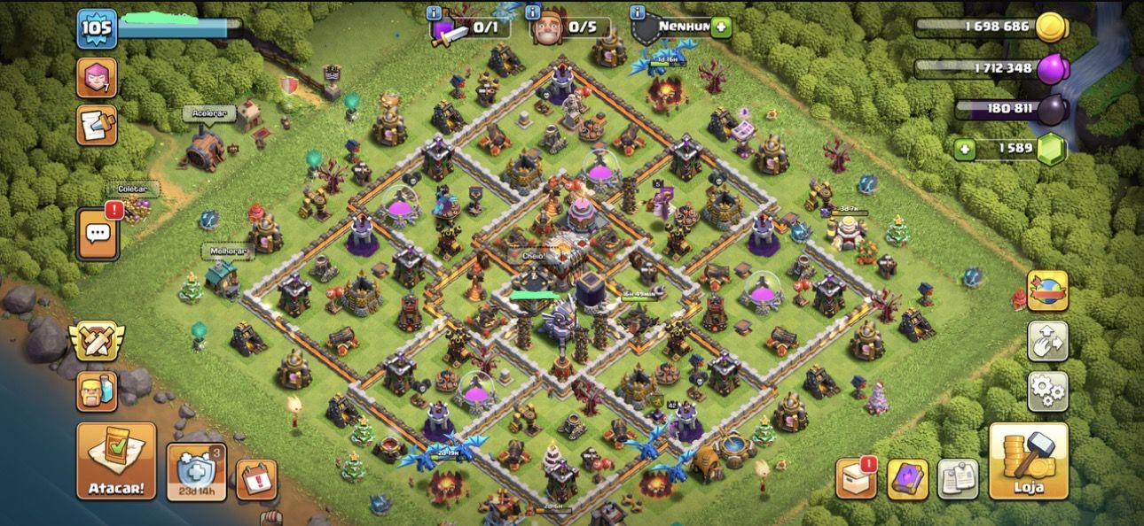 CONTA CV18 + CV11 + ARENA 22 + 5K GEMAS