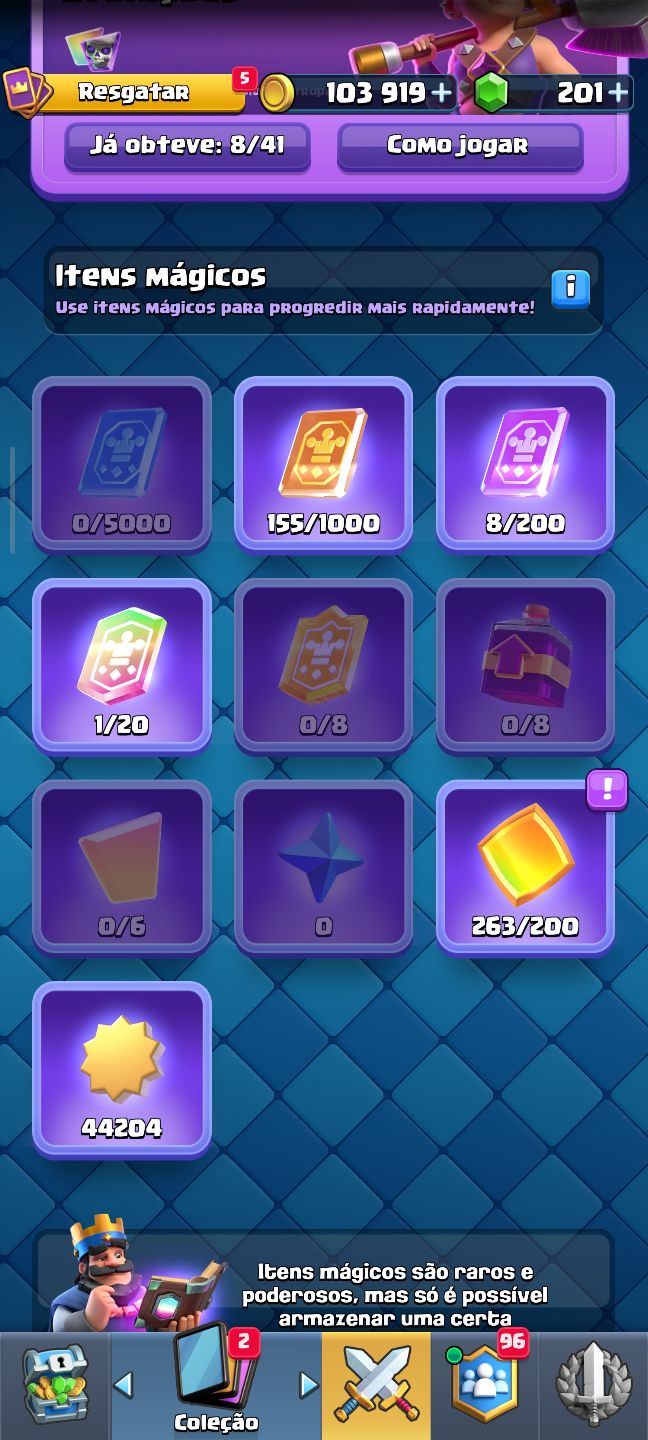 Conta de clash Royale com 7500