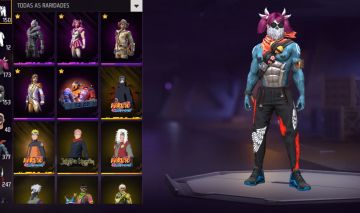 Conta de free fire com ump ruby, evolutivas, mandela e aventureiro