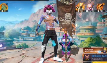 CONTA FREE FIRE FULL GEMADA [ANGELICAL AZUL E AMARELA, BANDEIRAO LVL 77 E MUITO+