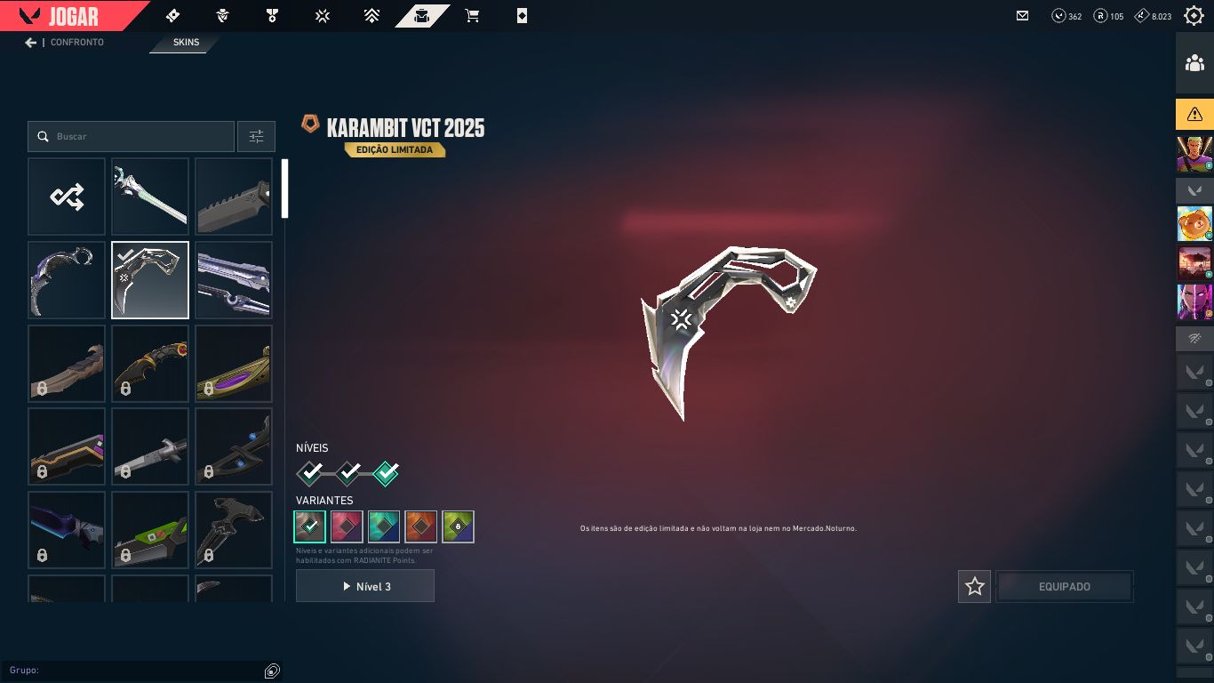 CONTA VALORANT | DONO ORIGINAL | COLEÇÃO DE SKINS