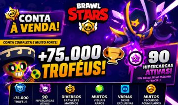 Conta Brawl Stars extremamente upada e antiga ( valor negociável)