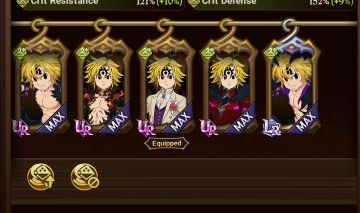 CONTA COM MELIODAS LR 5/6. ÓTIMA PRA PVP COM TIME DE SINS. 210k DE FORÇA.