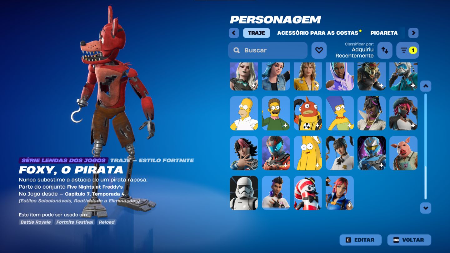 Conta de Fortnite, full acesso