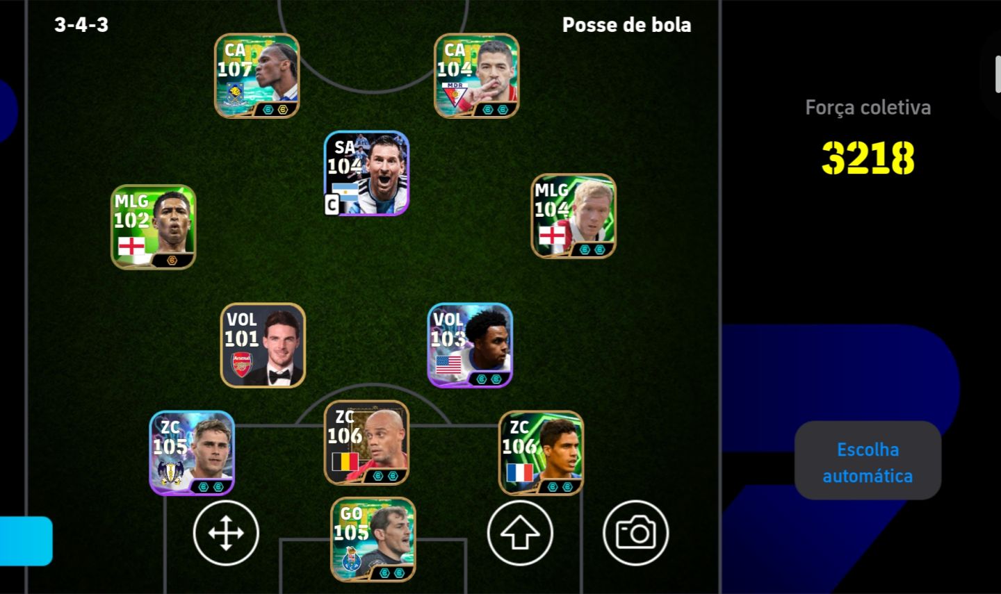 CONTA EFOOTBALL COM DROGBA NOVO E COMPANHIA