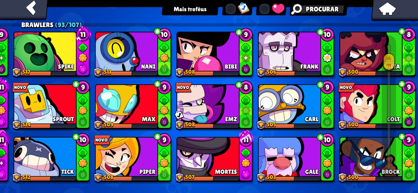 CONTA BRAWL STARS ( PASSE 3,4,5) E MAIS PASSES CONTA RARA +80 BRAWLERS