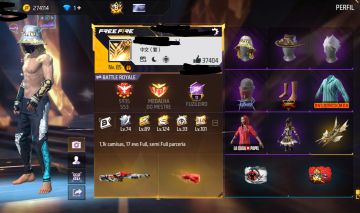CONTA DE FREE FIRE (FF) SEMI FULL PARCERIA 1,1K PEITAS, 650K DIMAS GASTOS