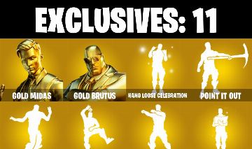 178 skins | Gold Midas | Gold Brutus | Predator | Snap | Peter Griffin