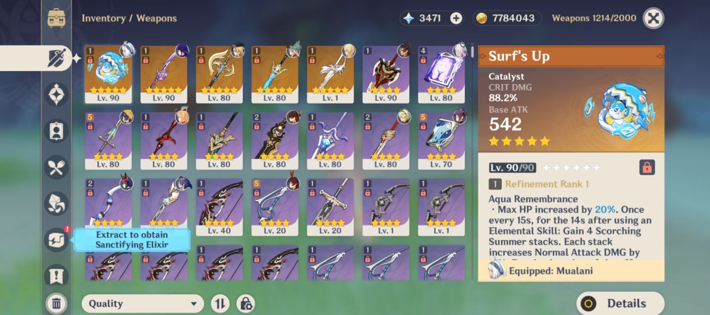 NA AR55 MUALANI + BIS SHOGUN + BIS NAVIA CITLALI ETC