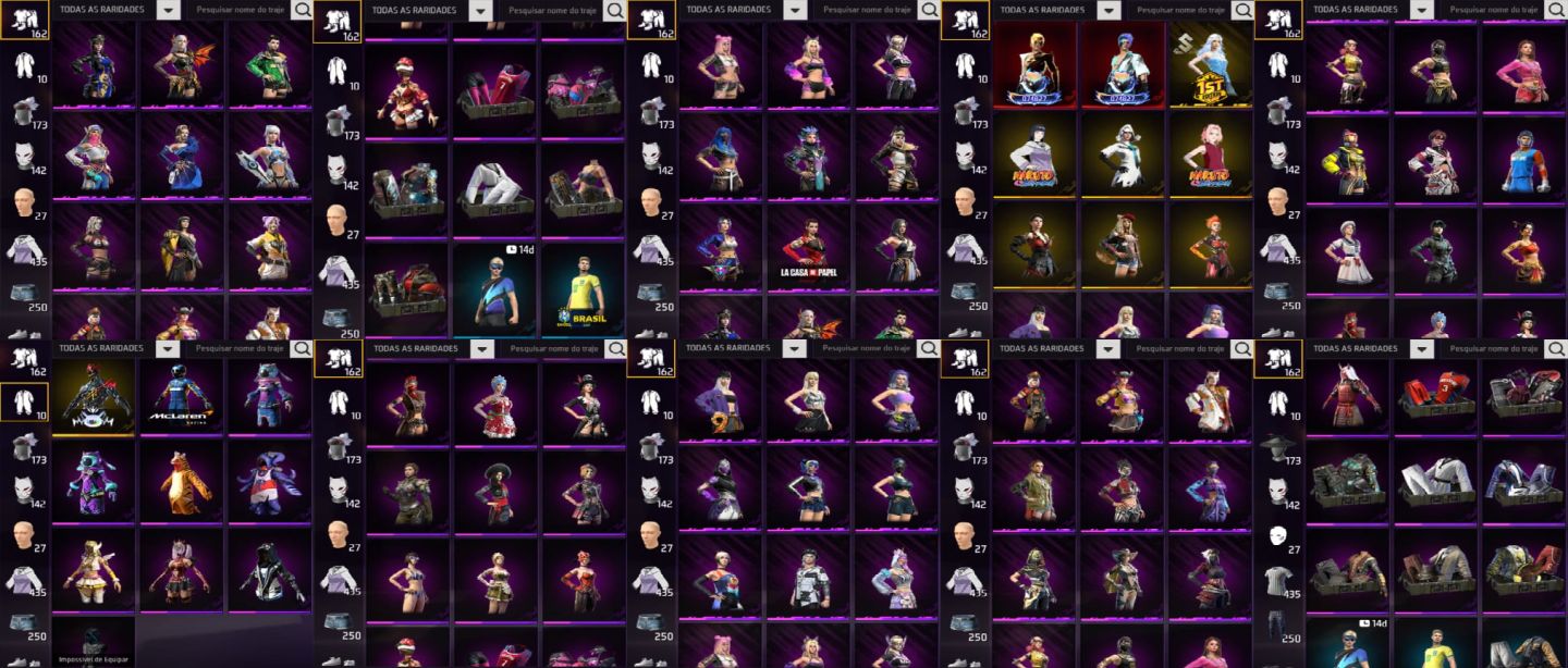 Conta Free Fire Gemada - PRIME 6 - NVL74