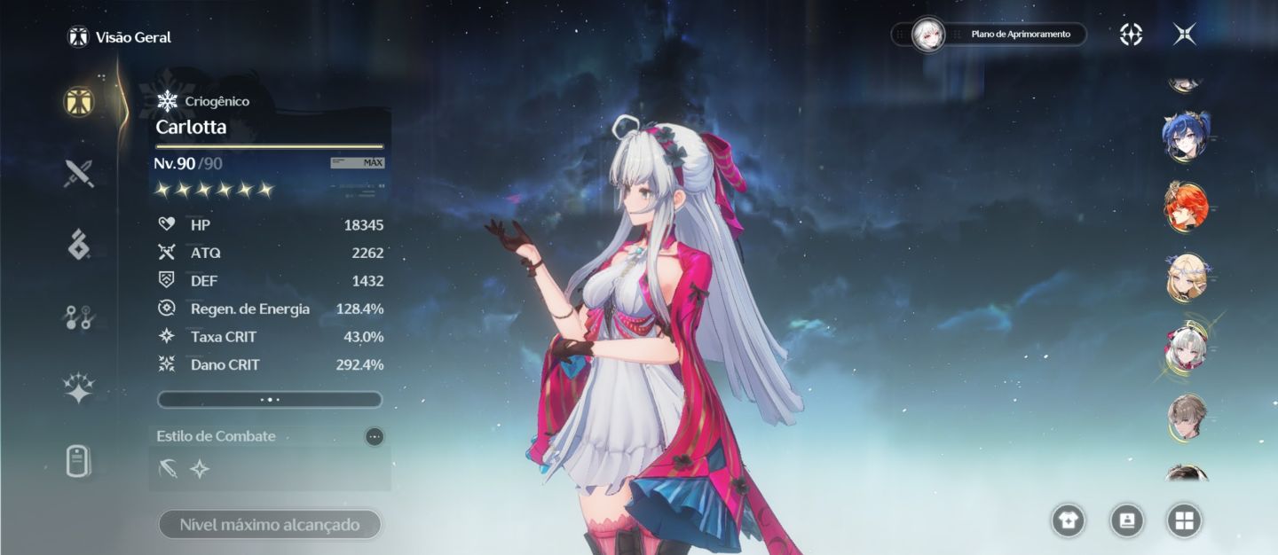 Conta End Game Wuthering Waves 16 T5 + várias assinaturas