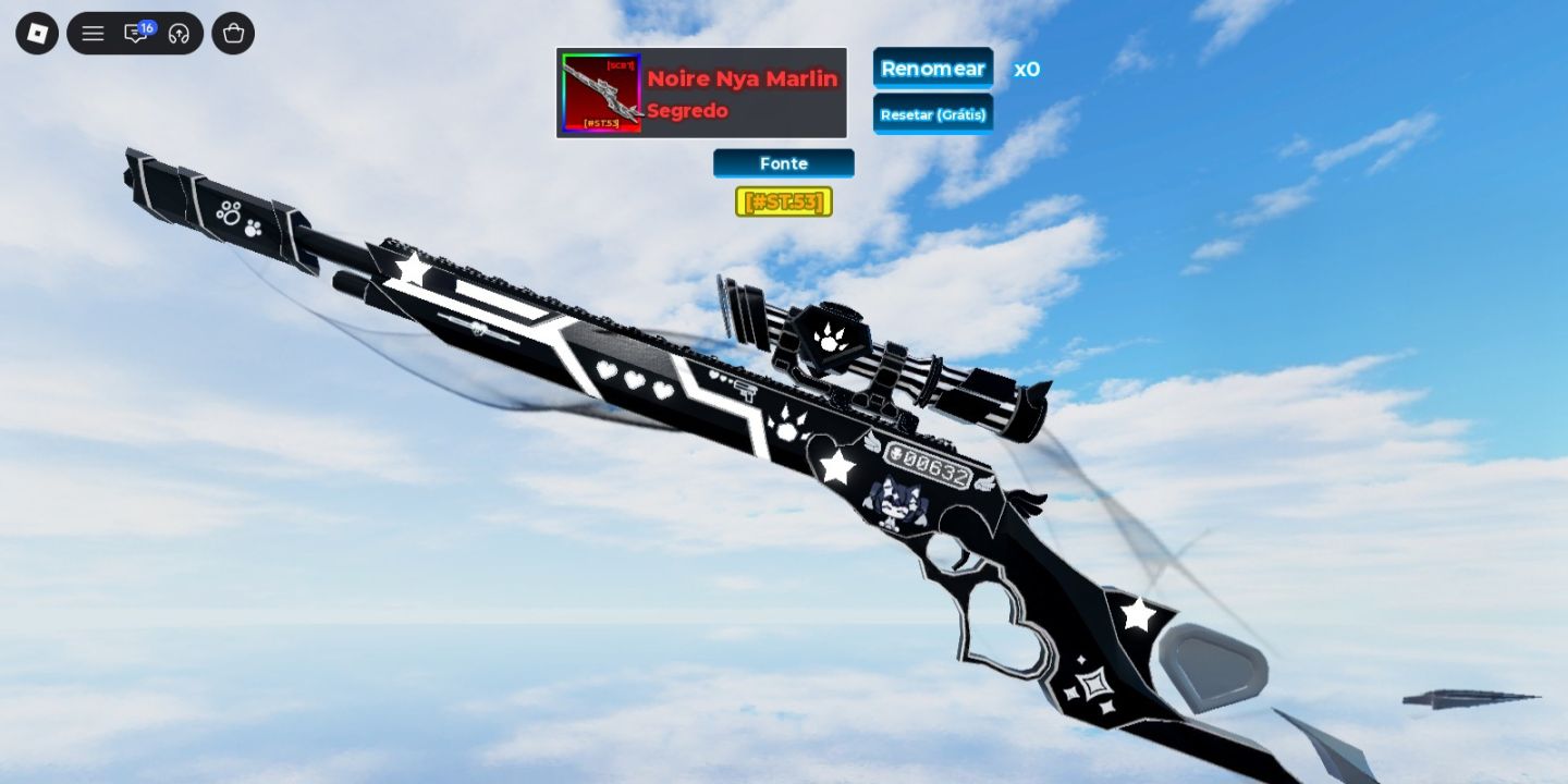 ( DESCONTO ) SKINS RARAS SNIPER ARENA | MELHOR PREÇO ( ROBLOX )! TEMOS NYA!