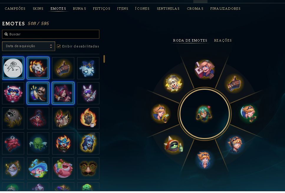 CONTA COLECIONADOR|526 SKINS|SIVIR CAÇADORA/NEO PAX|QIYANA+AATROX PRESTÍGIO2022