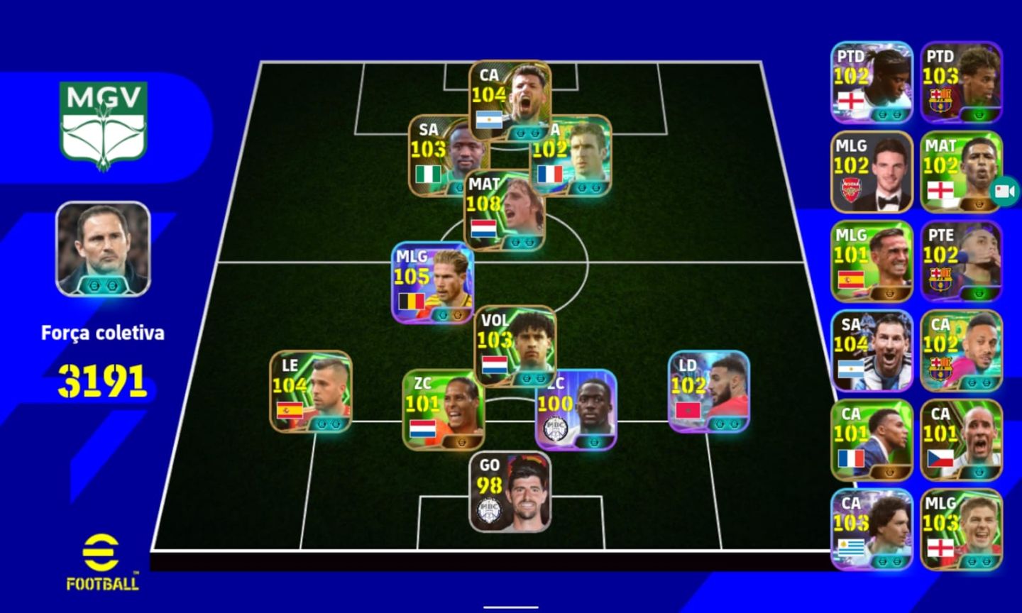 CONTA EFOOTBALL RARA! CRUYFF 109 + BABANGIDA + CANTONA NOVO + DE BRUYNE E++++!
