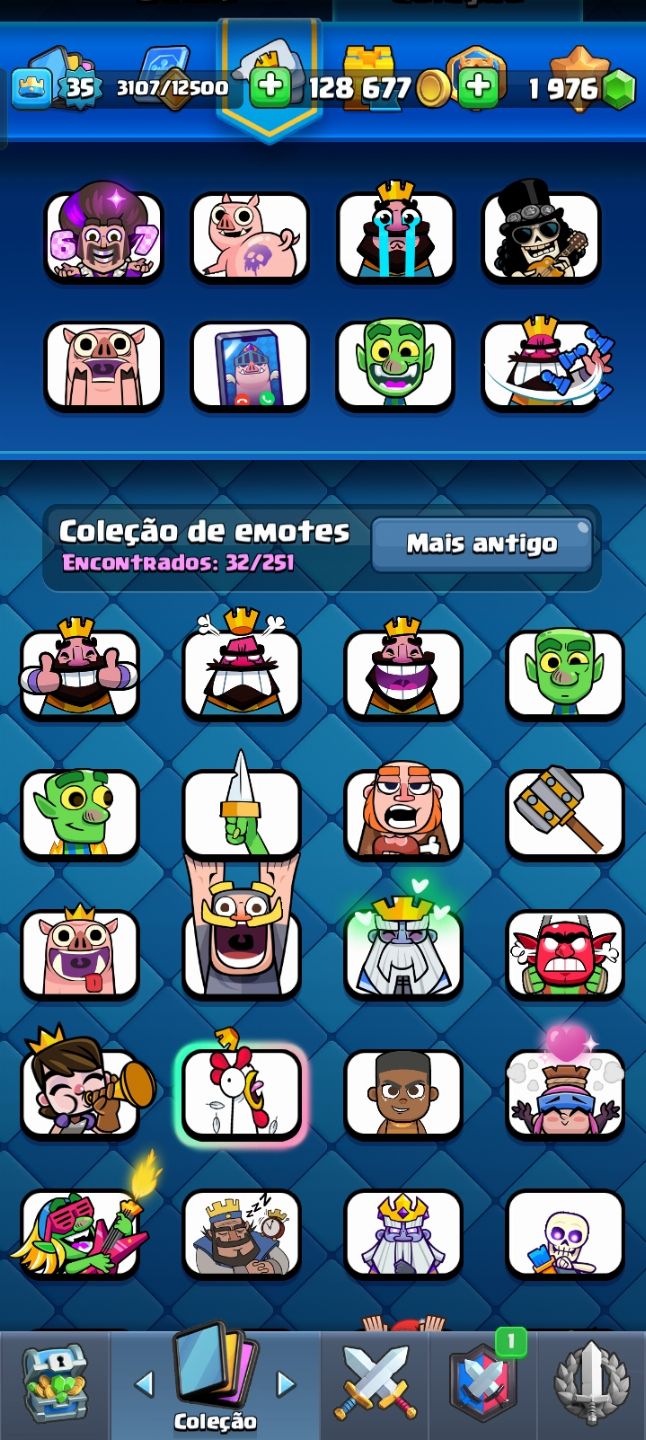 CONTA DE CLASH ROYALE COM 7K DE TROFÉUS E EMOJIS RAROS [VALOR MÍNIMO]