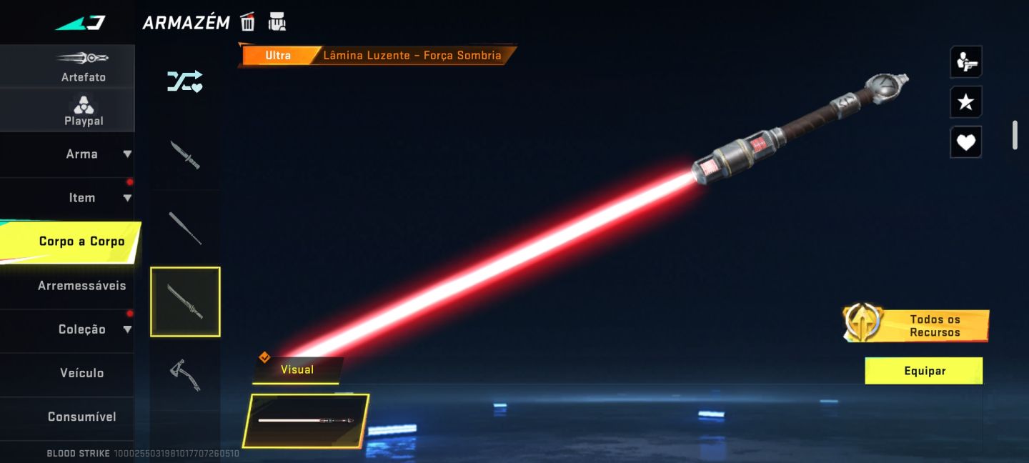 Conta bloodstrike com 4 Eterna e 4 facas, promoção imperdível de 460 pra 350