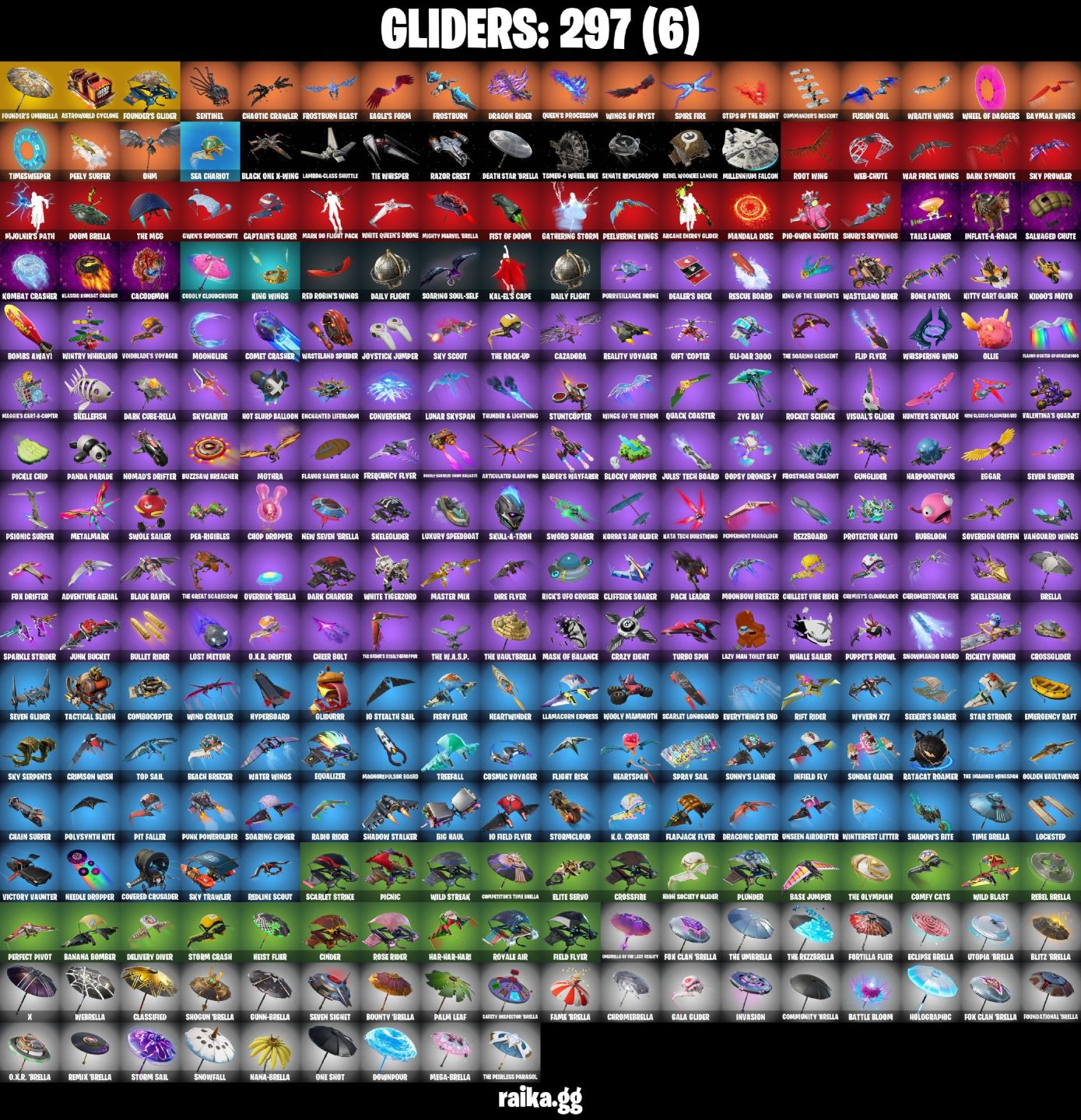 280 skins | OG STW | Gold Midas Gold Meowscles | Gold Brutus