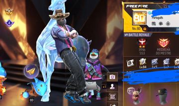 Conta de Free Fire Level 80