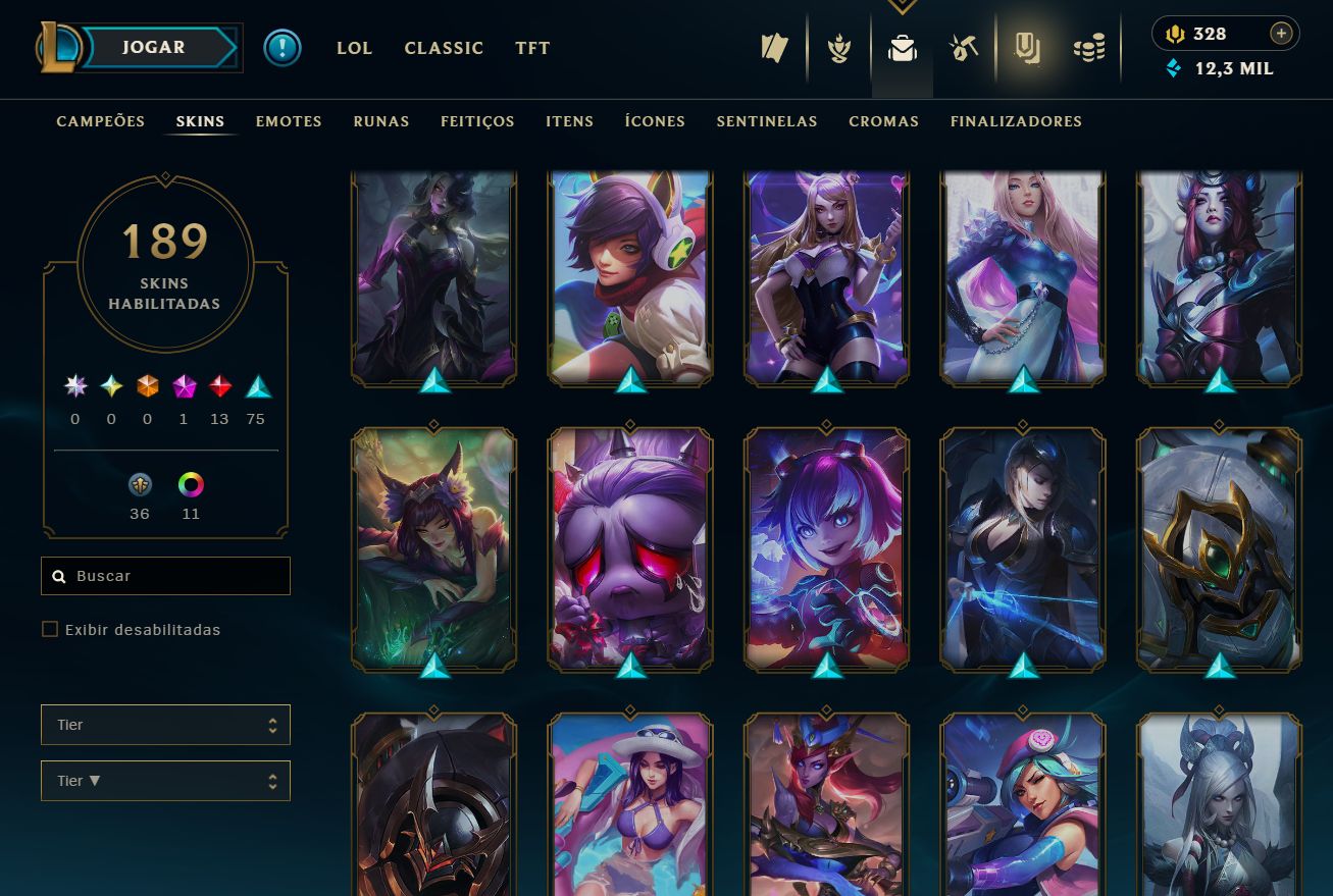 [ACESSO IMEDIATO] Ranked Open 189 Skins 150 Campeões