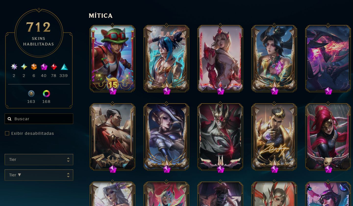 CONTA LOL | MUITAS SKINS + CAMPEÕES | PRONTA PARA JOGAR