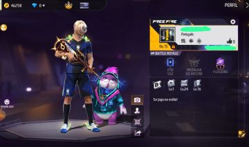 CONTA FF LVL 15 | CAMISA DO BRASIL AZUL + AUG CHEGADA DO ECLIPSE