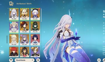 GENSHIN Skirk,ChioriC1+bis,XilonemC1+bis, Nefer,USER E NIVER LIVRES no GARANTIDO