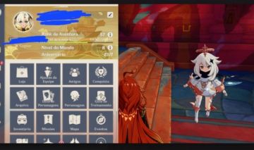 Conta parada de Genshin Impact com Mavuika,Xilonen e Raiden e muito mais