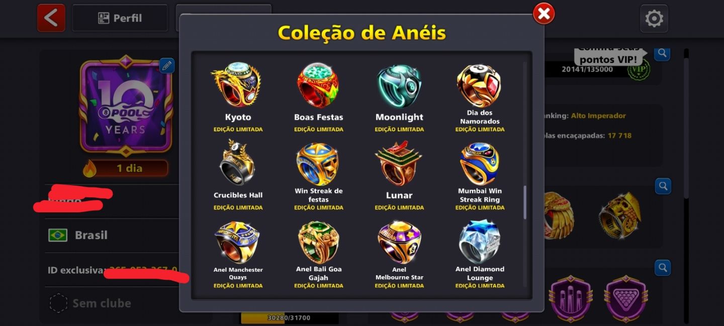 Conta com 1,8 bilhões de fichas