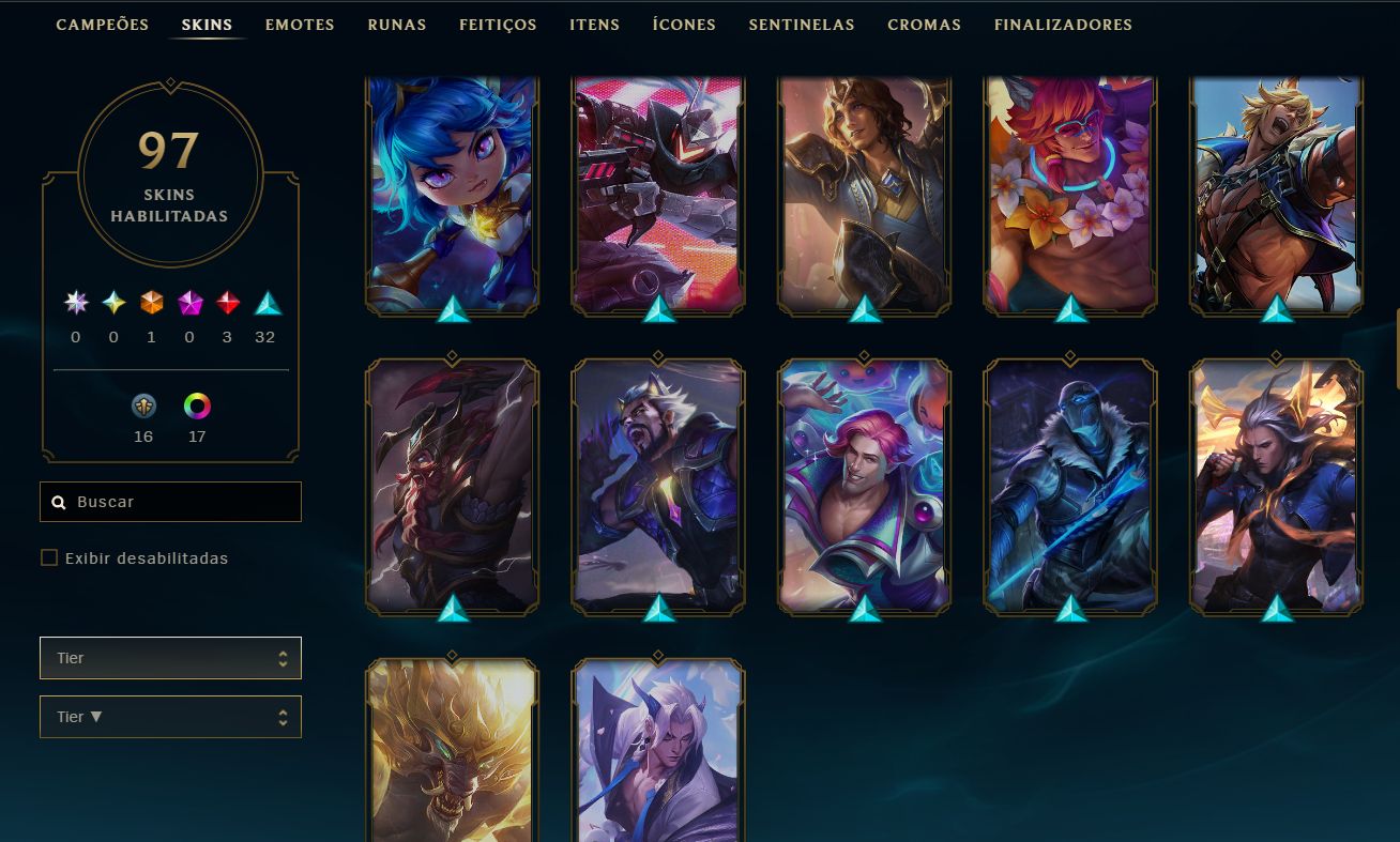 CONTA LOL - SKIN ULTIMATE SERAPHINE KDA - LENDARIAS DARIUS DEUS KATARINA EVELYNN