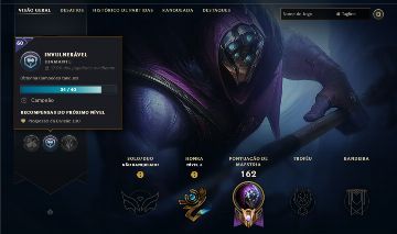CONTA DE LEAGUE OF LEGENDS, ranking diamante, 88 campeões, level 193