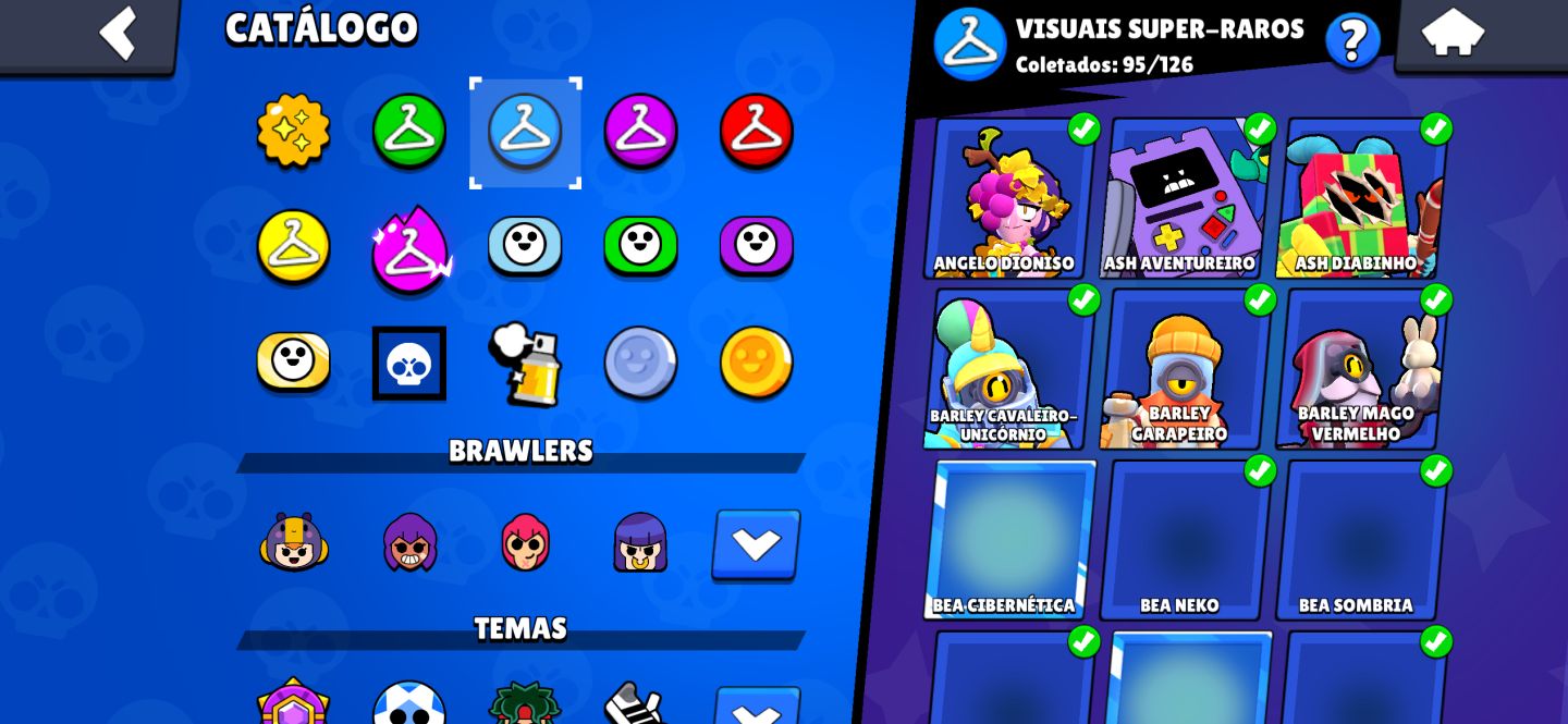 Conta brawl stars 63k + 362 skins