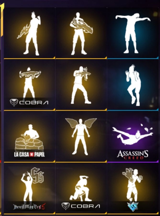 CONTAS FREE FIRE ANTIGA COM 4 ARMAS EVOLUTIVA+ 5 PUNHO+770 PEITORAL+SOMBRA ROXA