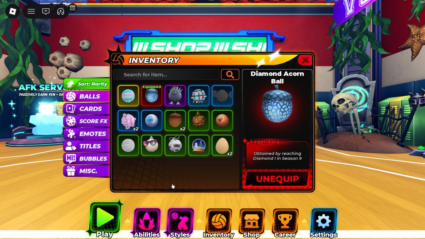 CONTA DE VOLLEYBALL LEGENDS COM TSH +SHIELD BREAKER+332 LUCKY SPIN+2 SLOTS EXTRA