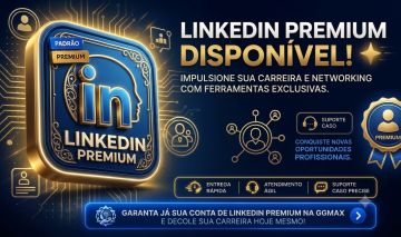LINKEDIN PREMIUM ATIVADO VIA LINK-DIRETAMENTE NA SUA CONTA OLHE A DESCRIÇÃO