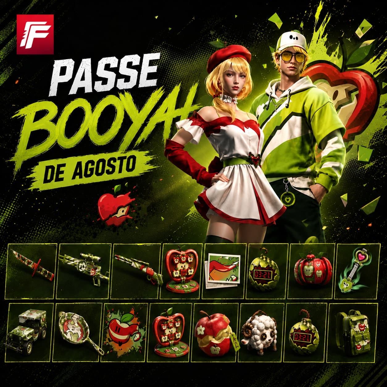 FREE FIRE | PASSE BOOYAH AGOSTO 2026 | ENTREGA RÁPIDA