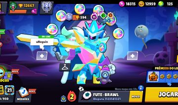 Brawl Stars | 89 Skins + 2 Skins de Hipercarga | 12.6K Troféus