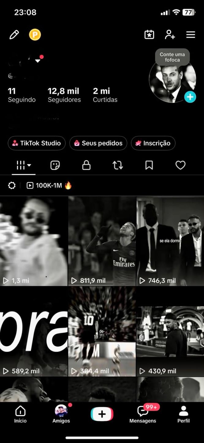 Conta TikTok 12K+ Seguidores Viral