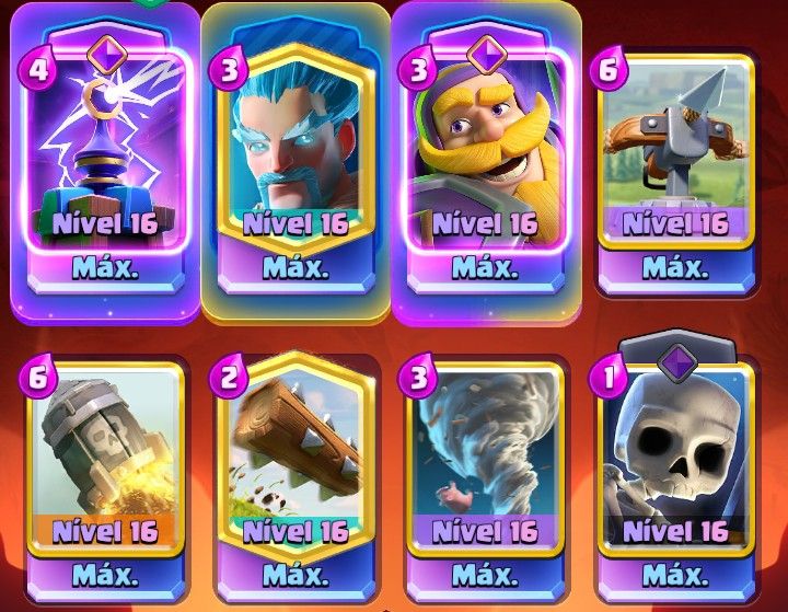 Conta Clash Royale deck Full 16 x-bow 3.5