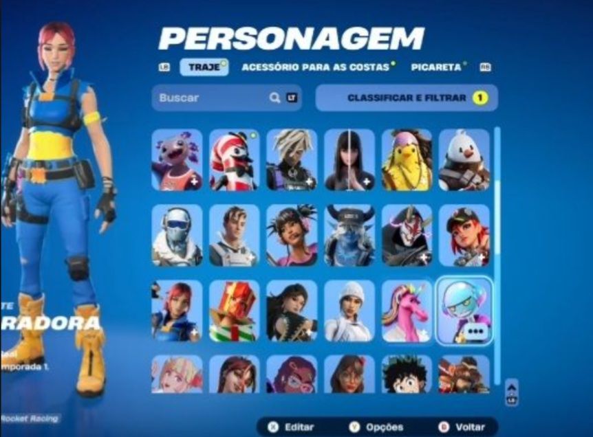 CONTA CASUAL de FORTNITE(+1000 ITENS!!)