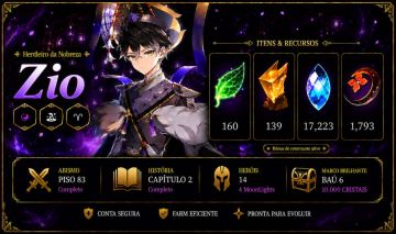 Epic Seven Conta Early Game Com Zio, Yufine ML, Ravi ML + Recursos e Mais