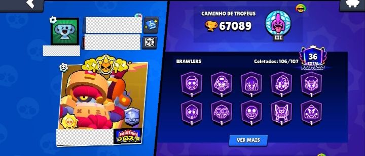 CONTA DE BRAWL STARS FOCADA EM GAMEPLAY!!