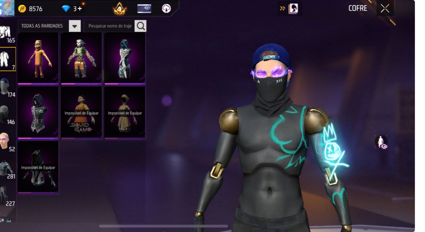 CONTA DE FREE FIRE | SUPER GEMADA | TANTAS ROUPAS Q N COUBE | FULL ATT PROMOÇÃO