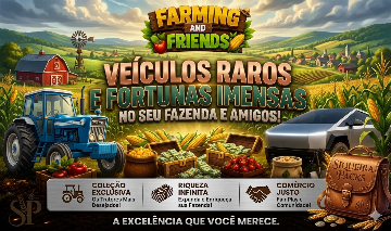 FARMING AND FRIENDS ITENS EXCLUSIVOS E MOEDAS